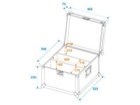 Roadinger Flightcase 2x Audience Blinder 2x100W LED COB CW/WW