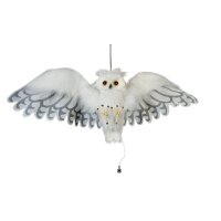 Halloween Snow Owl, animated, 80cm