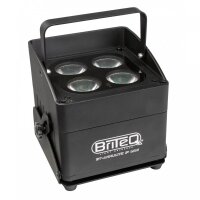 Briteq BT-Akkulite IP Mini, Outdoor Akku LED Scheinwerfer, 4x 10 Watt RGBWA-LED