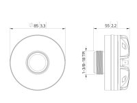 Lavoce DN10.172KS 1" Neo (Screw-on version of DN10.172K, Polyimidediaphragm/surround, 85mm Ø)