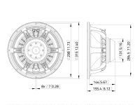 Lavoce WAN123.01 12" Neo (Double demodulating ring, Triple roll surround)