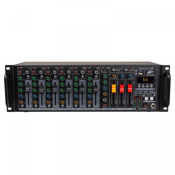 JB Systems Liverack-10, 7-Kanal Mischpult, 19" Rackmontage