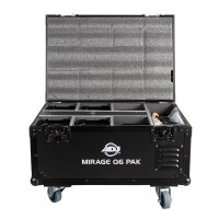 ADJ Mirage Q6 Pak black, 6x akkubetriebene LED-Scheinwerfer, schwarz, je 4x 10 Watt RGBA-LED, IP65, inkl. Case
