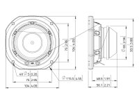 Lavoce WSN041.00-16 4" Woofer, Neodym, Stahlkorb