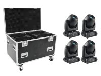 Futurelight Set 4x DMH-160 MK2 + Case mit Rollen