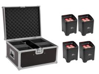 Eurolite Set 4x AKKU UP-4 Entry QCL Spot + Case