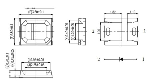 LED HCL 0,2W RGBALC LED PLL-2000 HCL Panel (2835RGBALC)