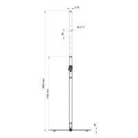 Hilec Stick-RB, Lautsprecherstativ, schwarz