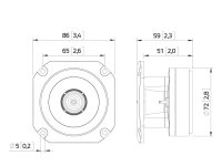 Lavoce BF10.10LA 1" Bullet Tweeter, Ferrite