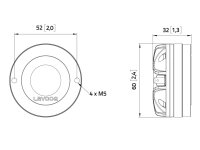 Lavoce DN10.142 1" Kompressionstreiber, Neodym