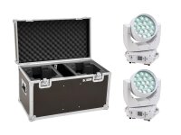 Eurolite Set 2x LED TMH-X4 Moving-Head Wash Zoom ws + Case