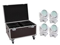 Eurolite Set 2x LED TMH-X4 Moving-Head Wash Zoom ws +...