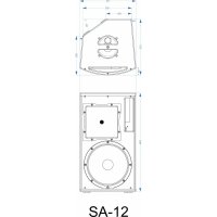 Synq Audio SA-12, 650 Watt, 12"+1", aktiv, DSP