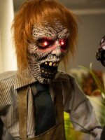 Halloween Figure Zombie with chainsaw, animated, 170cm