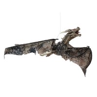 Halloween Flying Dragon, animiert, braun, 120cm