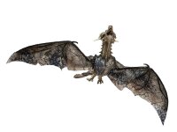 Halloween Flying Dragon, animated, brown, 120cm