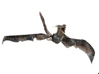 Halloween Flying Dragon, animated, brown, 120cm