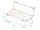 Roadinger Flightcase 4x LED IP Atmo Blinder 9