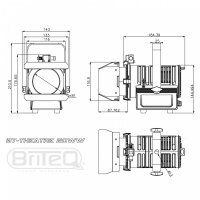 Briteq BT-THEATRE 20WW (schwarz), LED Theaterscheinwerfer