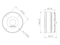 Lavoce DF10.14-16 1" Compression Driver, Ferrite