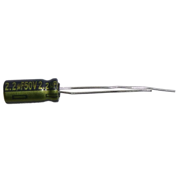 Kondensator RAD FC 2,2/50 Elko radial, 2,2 µF, 50 V, 105°C, low ESR, 5 x 11 mm, RM 2,5