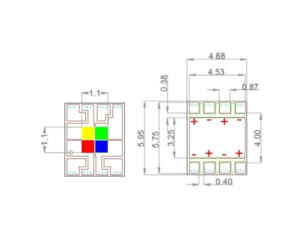 LED COB 40W RGBW LED IP PAR 12x40 QCL Zoom (OSR-40RGBW)