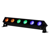 ADJ UBL6H, LED-Bar. 6x 20 Watt RGBAL+UV-LED, 0,57m