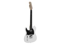 Dimavery TL-601 E-Guitar LH, white / black pick guard