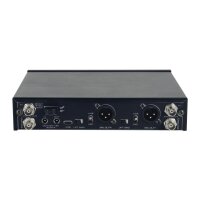 DAP-Audio EDGE EBS-2, Kabelloses Doppel-Beltpack-Set, Funkmikrofonanlage mit 2 Gürtelsendern/Headsets, 610-670 MHz