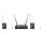 DAP-Audio EDGE EBS-2, Kabelloses Doppel-Beltpack-Set, Funkmikrofonanlage mit 2 Gürtelsendern/Headsets, 610-670 MHz