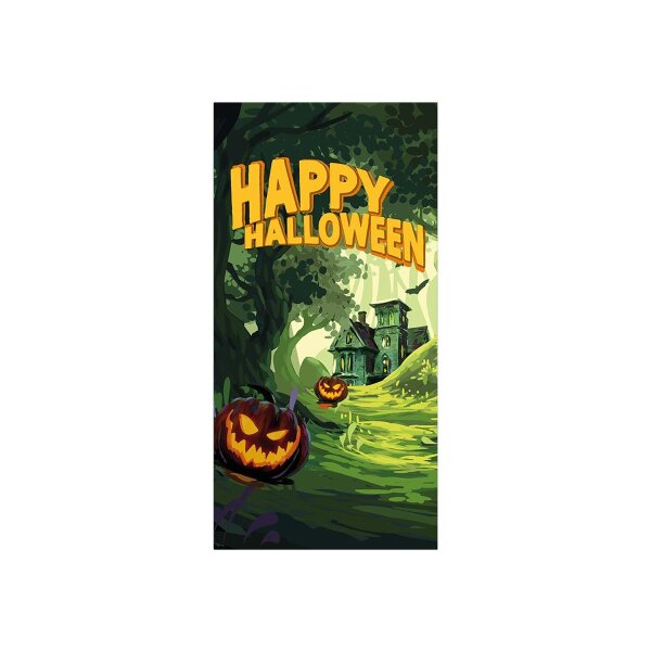 Halloween Banner, Haunted Forest, 90x180cm