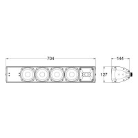 Audiophony EXTLine134B IP56, Outdoor-Säulenlautsprecher 4x4" + 1"