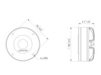 Lavoce DF10.144LK 1" Compression Driver Ferrite Magnet