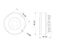 Lavoce DF10.143 1" Compression Driver Ferrite Magnet