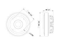 Lavoce DF14.300T 1.4" Compression Driver Ferrite Magnet