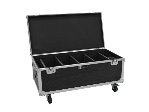 Roadinger Flightcase 4x AKKU Multiflood IP 18x10W RGBW Wash CRMX with charging function