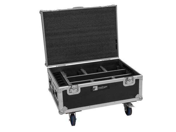 Roadinger Flightcase 6x AKKU IP TL-3 QCL Trusslight CRMX with charging function and wheels