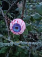 Halloween Augäpfel, 5cm Ø, 4x