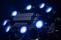 Showtec Titan Strobe FLEX FX, Set aus 8x 100 W LED-Stroboskopen + Steuerung