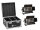 Eurolite Set 2x LED CLS-18 QCL RGB/WW 18x7W + Flightcase