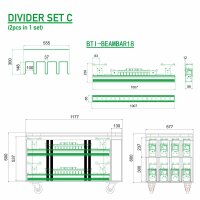 JV-Case Light Bars 1 Divider-Set C