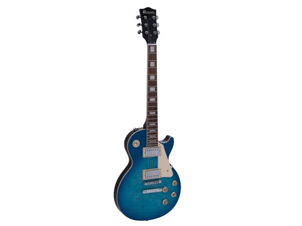 Dimavery LP-750 E-Gitarre, faded blueburst