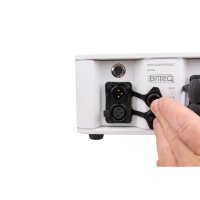 Briteq BTI-Akkupole white, 4x 5 Watt LED Spot 3000K warmweiß, 25°, Beleuchtung für Messestände/Ausstellungsräume/Produktpräsentationen, IP65