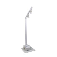 Briteq BTI-Akkupole white, 4x 5 Watt LED Spot 3000K warmweiß, 25°, Beleuchtung für Messestände/Ausstellungsräume/Produktpräsentationen, IP65