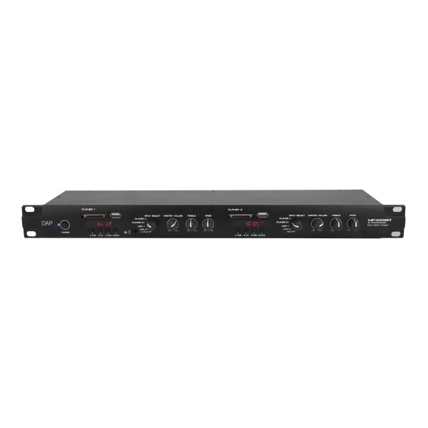 DAP-Audio MP-220BT Medienplayer mit Bluetooth, Medienplayer mit FM-Radio, USB-/SD-Player, Bluetooth 4.2 und Paging-Mikrofonschnittstelle