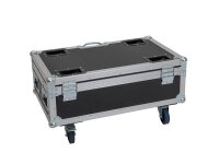 Roadinger Flightcase 6x AKKU UP-4 QCL Spot QuickDMX MK2 with charging function and wheels