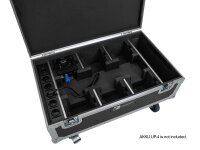 Roadinger Flightcase 6x AKKU UP-4 QCL Spot QuickDMX MK2 with charging function and wheels
