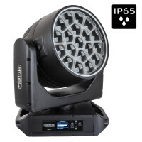 Briteq BTI-Blizzard Wash2s, LED Zoom Moving Wash, 19x 50 Watt RGBL-LED, 3,8-38 Grad Zoom, RGB-Halo-Ring, IP65