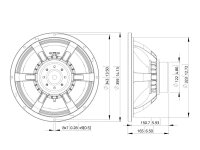 Lavoce WAN143.0 13,5" Subwoofer, Neodymium Magnet, Aluminium Basket Driver