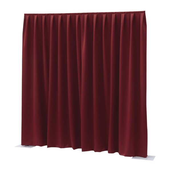 Wentex Pipes & Drapes Vorhang Dimout, 3,3x3m, 260g/m², B1, rot